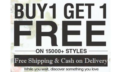 Buy 1 Get 1 Free on Fashion Products