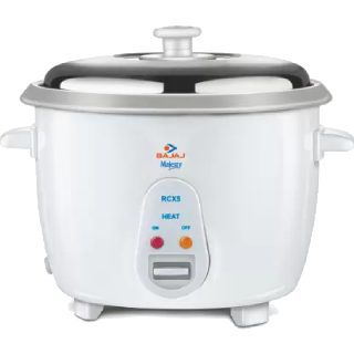 Bajaj Majesty New RCX 5 Electric Rice Cooker  (1.8 L, White)