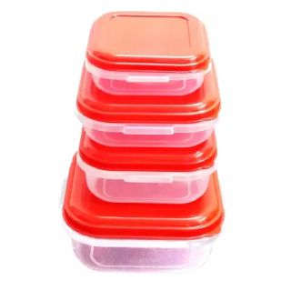 Flat 46% off on Fresco Pack Of 4 Microwavable Container