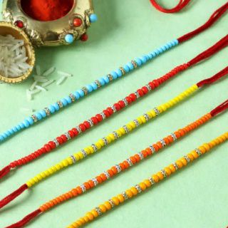 Jaipuri Handmade Ethnic Design Bhaiya Bhabhi Rakhi Gift Set Priglobal PVT LTD Rakhi for Brother