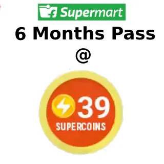 Save Rs.1050 on Flipkart Supermart 6 months Grocery Pass at 39 Supercoins